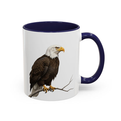 ハクトウワシの陶器製バードコーヒーマグ – バードウォッチャーへのカスタムギフト