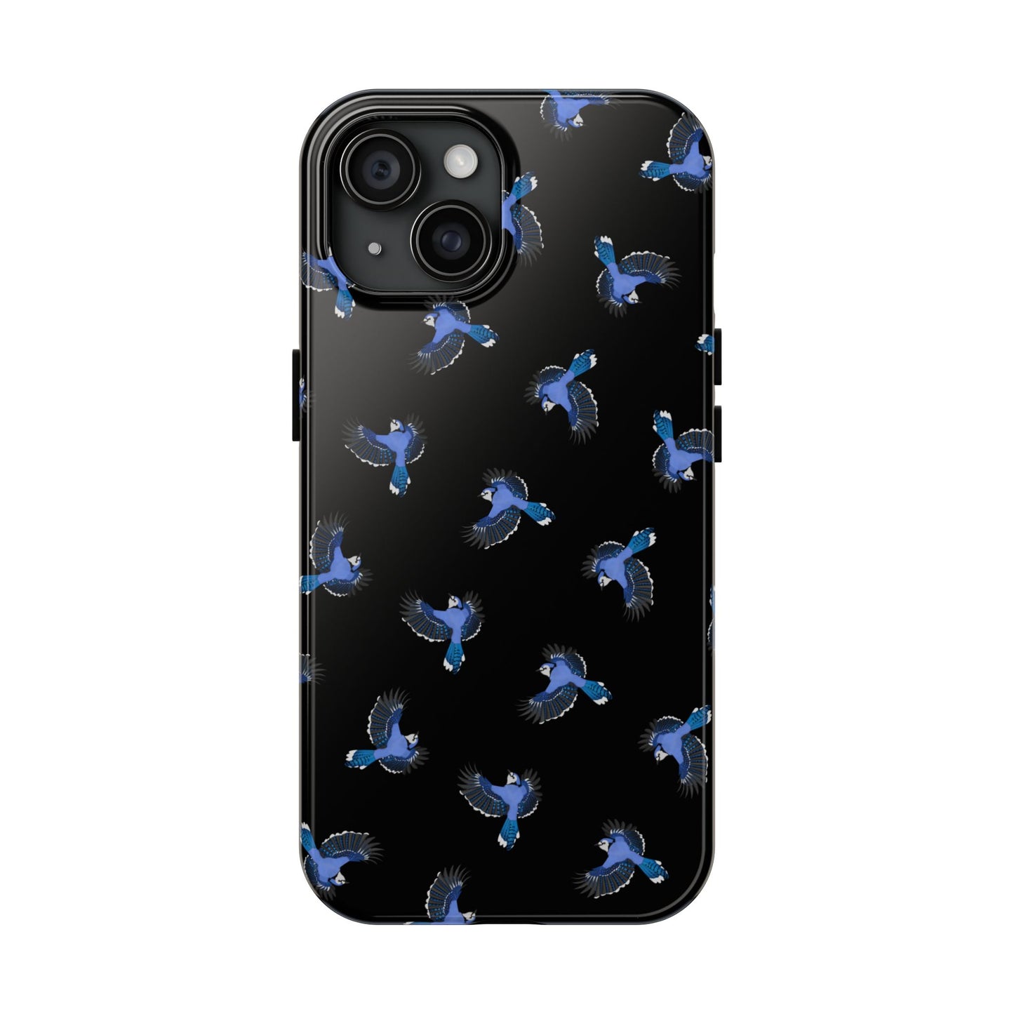 Blue Jay iPhone Case Black – Premium Tough Phone Cover for Bird Lovers