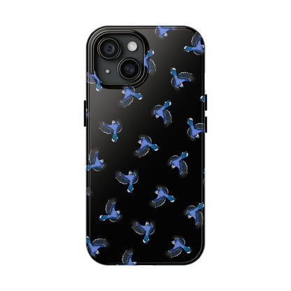 Blue Jay iPhone Case Black – Premium Tough Phone Cover for Bird Lovers
