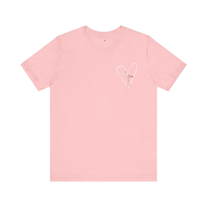 Flamingo Heart Birdwatcher Bird T-Shirt