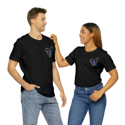 Blue Jay Heart Bird Unisex Tee - jz.birds