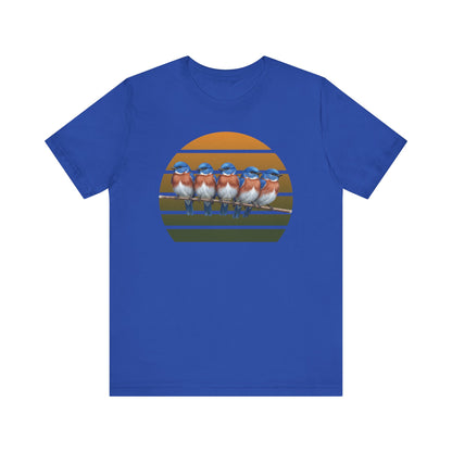 Bluebird Premium T-Shirt | Unique Birdwatcher & Birder Gift by jz.birds