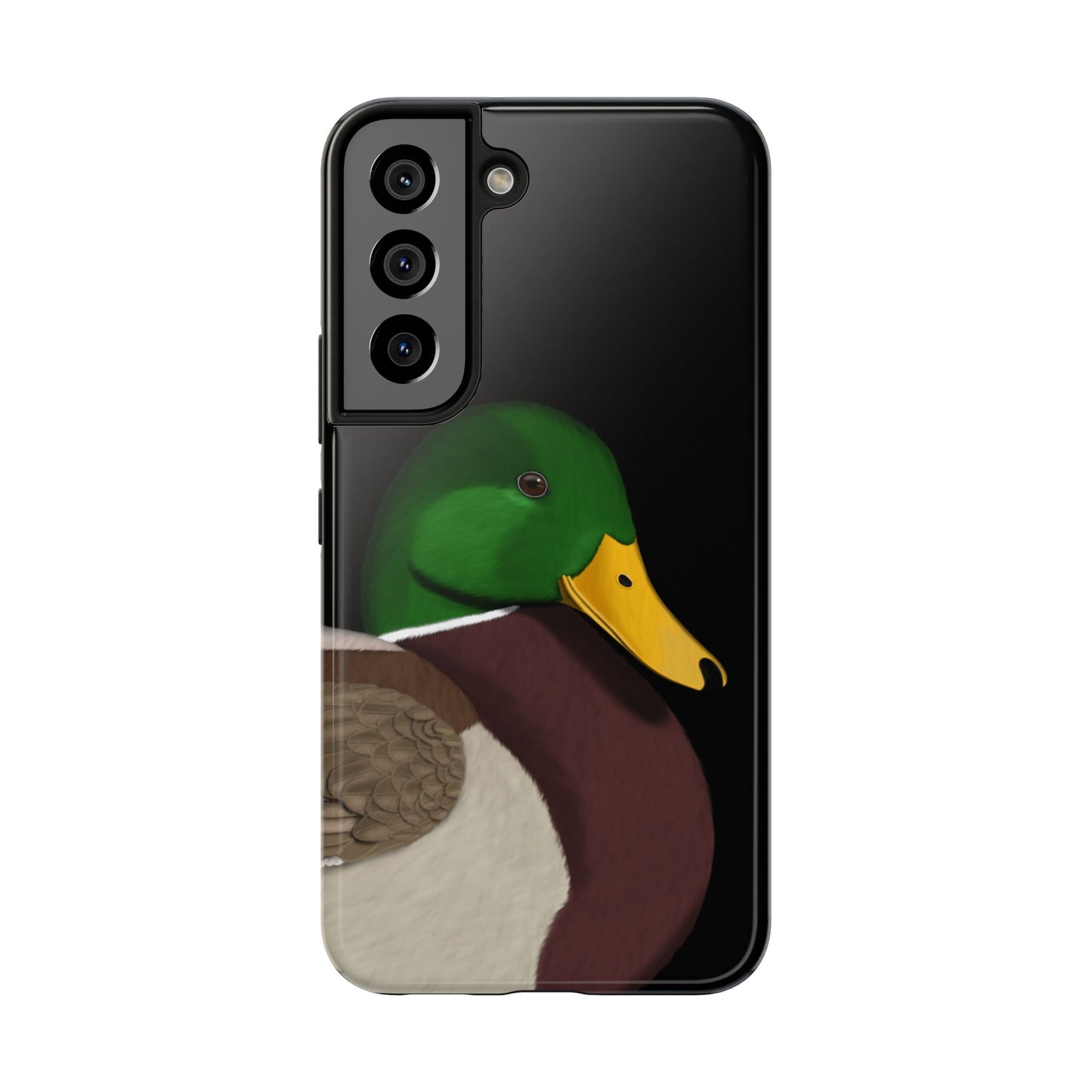 Mallard Bird Art Tough Phone Case Black