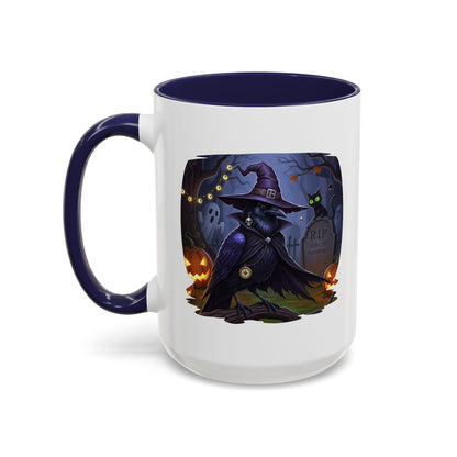 Black Crow Halloween Bird Mug - Perfect Bird Lover Gift for Spooky Season