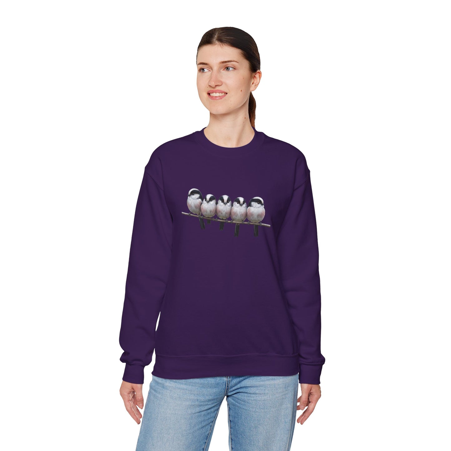 Long Tailed Titmouse Sweatshirt | Bird Watcher Crewneck | Unisex Songbird Gift for Bird Lovers