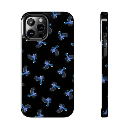 Blue Jay Phone Case – iPhone Black – Premium Tough Cover for Bird Lovers