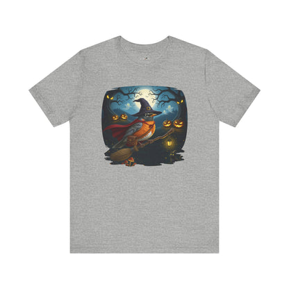 American Robin Halloween Bird T-Shirt - Spooky Halloween Costume for Bird Lovers