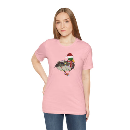 Mallard with Fairy Lights Christmas Bird T-Shirt