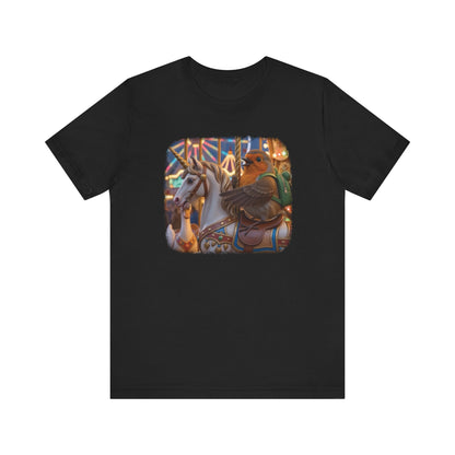 Robin Rosi Unicorn Carousel Premium T-Shirt for Bird Lovers