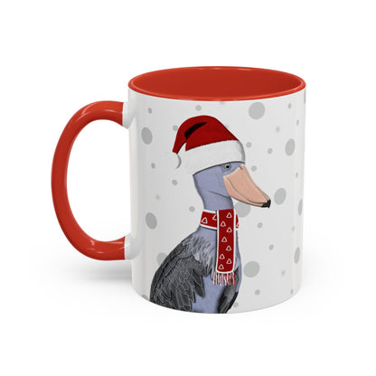 Shoebill Christmas Bird Coffee Mug