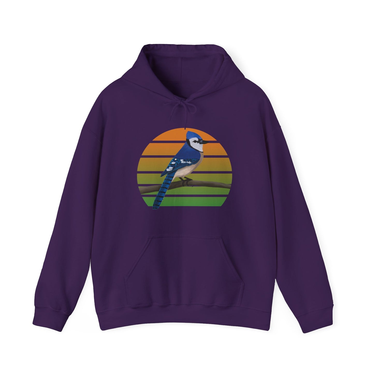 Blue Jay Bird Hoodie