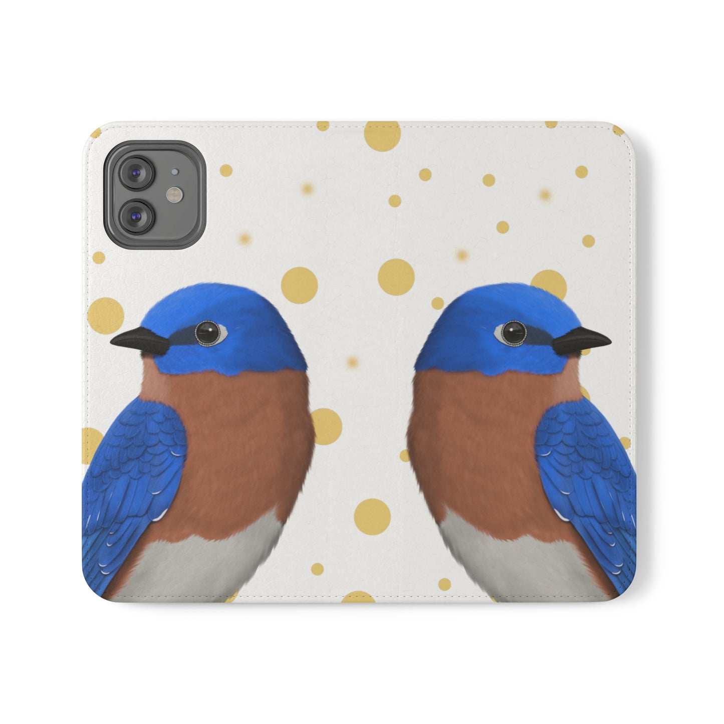 Bluebird Bird Art Phone Flip Case