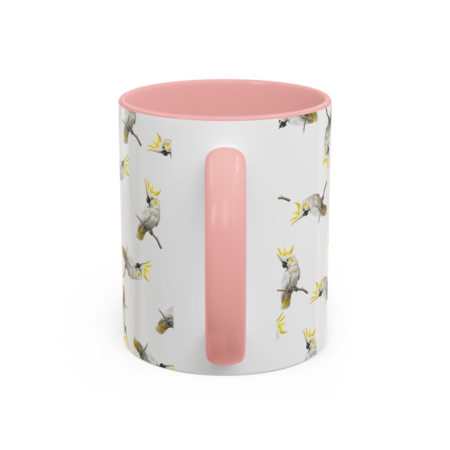 Kakadu Tasse mit Streumuster | Vogelmotiv Kaffeebecher für Vogelbeobachter & Naturfreunde