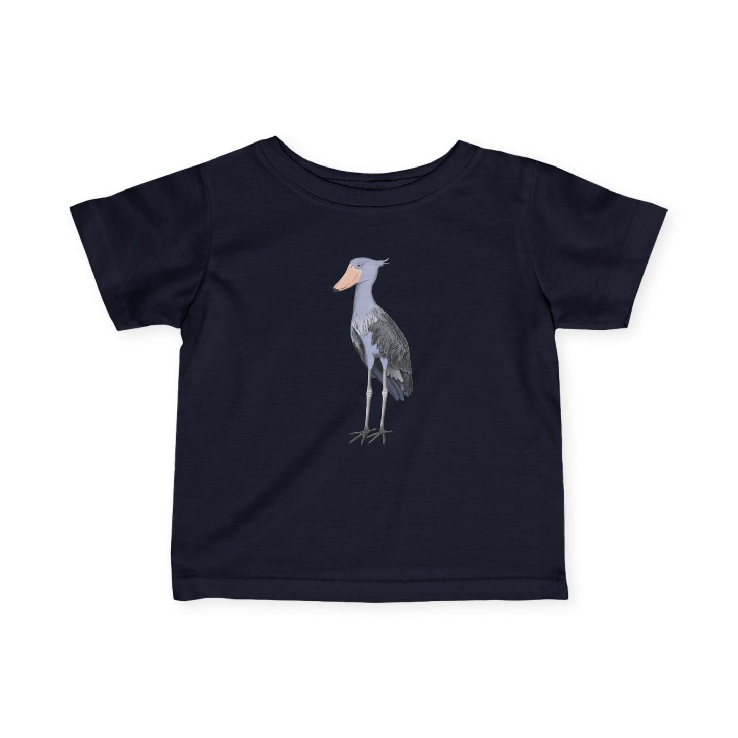 Süßes Schuhschnabel Vogel Tiermotiv T-Shirt für Babys und Kleinkinder