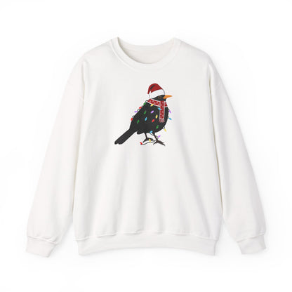 Amsel Weihnachts-Sweatshirt | Unisex Vogel Sweater für Vogelfreunde & Vogelbeobachter