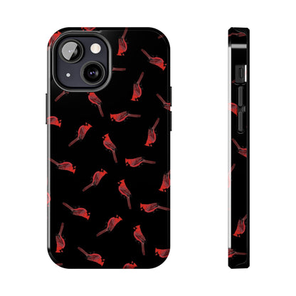 Cardinal iPhone Case Black – Premium Tough Phone Cover for Bird Lovers – animal lover,