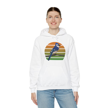 Blue Jay Bird Hoodie