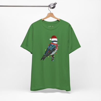 Tree Swallow with Fairy Lights Christmas Bird T-Shirt