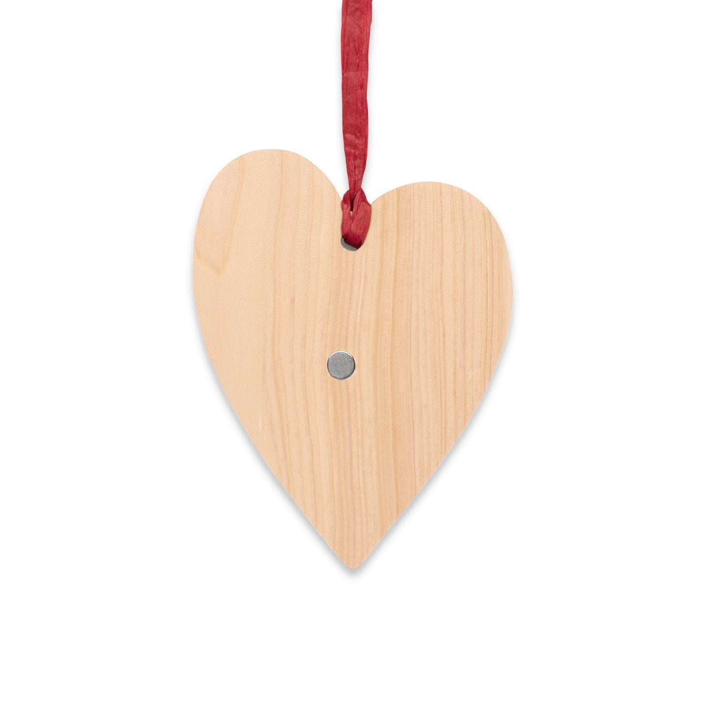 Heart-Shaped Wooden Ornament with Bluebird - Perfect for Bird Lovers