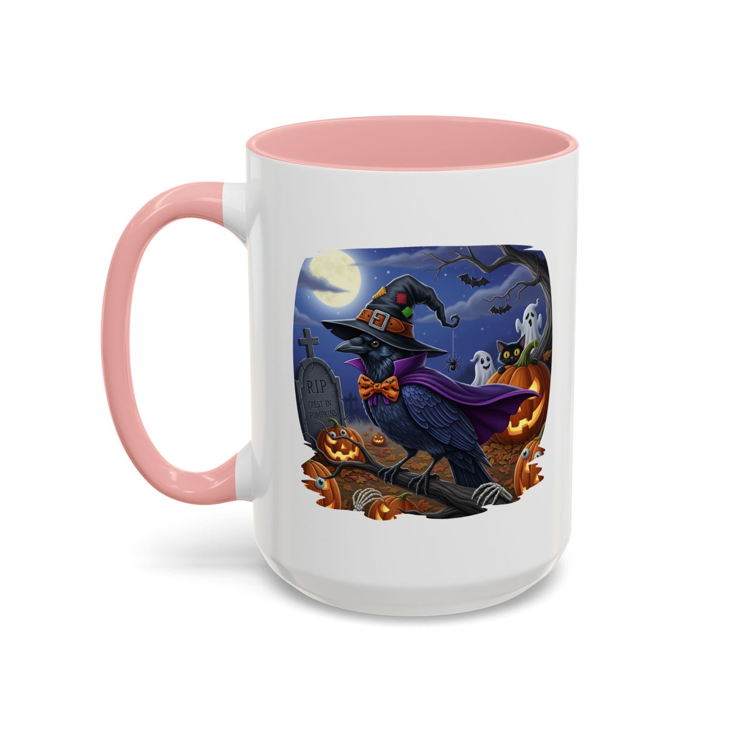 Raven Crow Halloween Bird Mug - Perfect Bird Lover Gift for Spooky Season