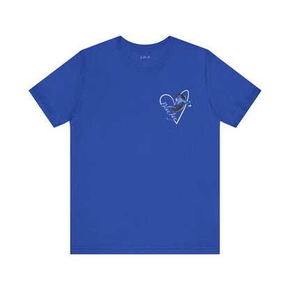 Blue Jay Heart Birdwatcher Bird T-Shirt