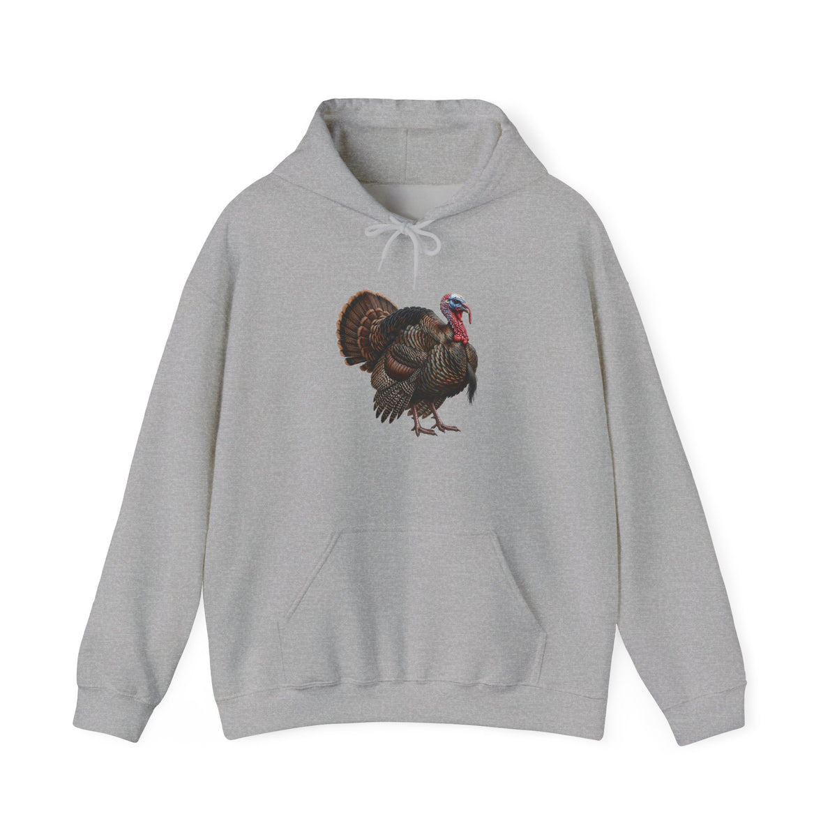Thanksgiving Turkey Hoodie | Wild Turkey Bird Art Pullover | Cozy Fall Apparel