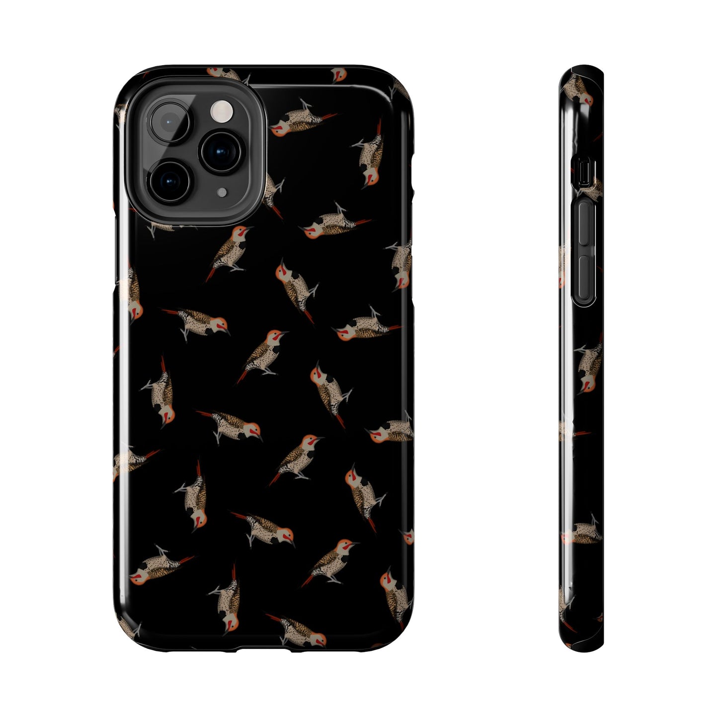 Flicker Phone Case – Northern iPhone Black – Premium Tough Cover for Bird Lovers