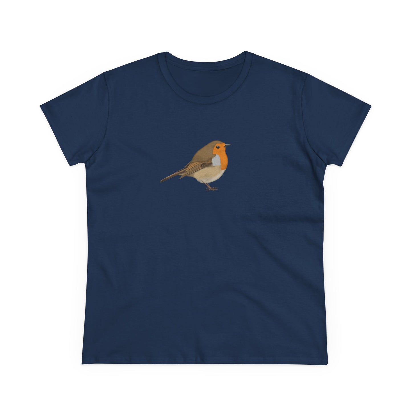 European Robin Bird Design for Birdwatchers and Bird Lovers Women's T-Shirt