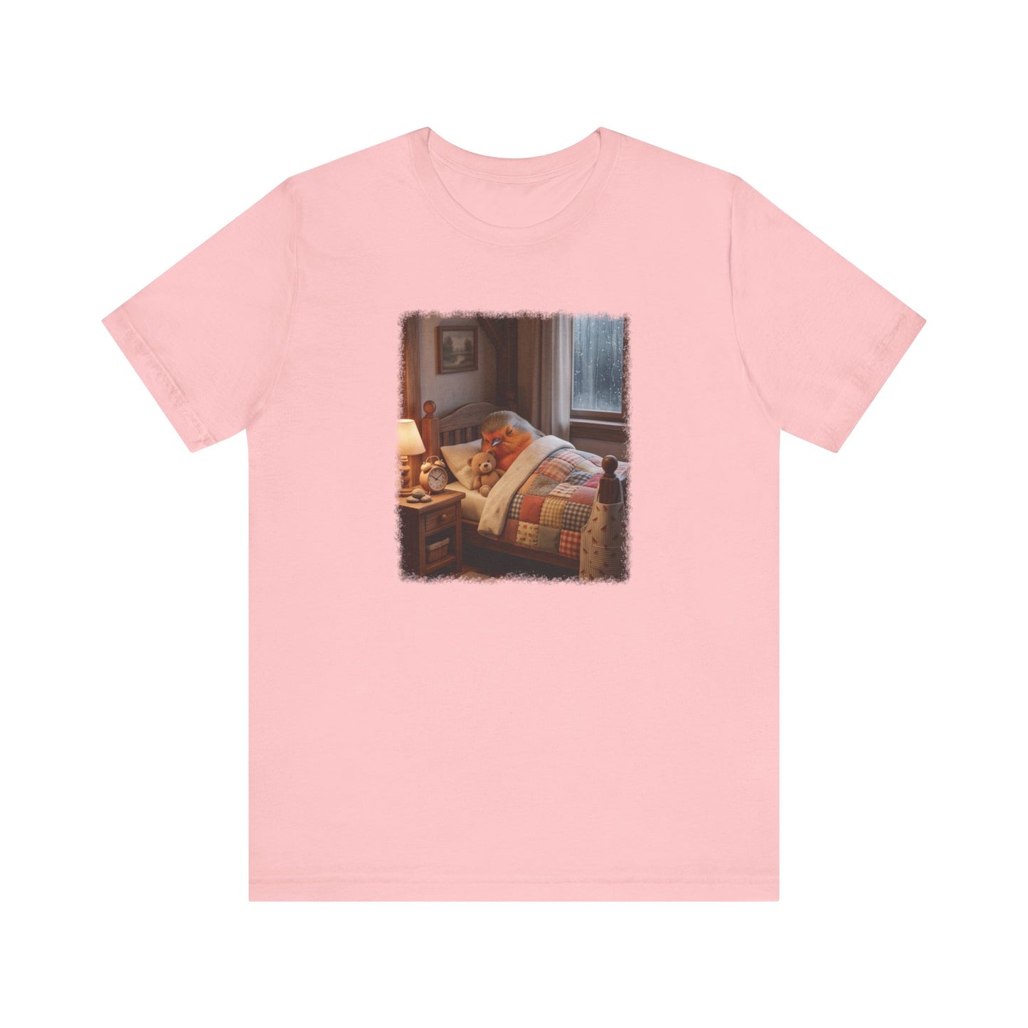 Robin Rosi Sleeping in Bed T-Shirt for Bird Lovers