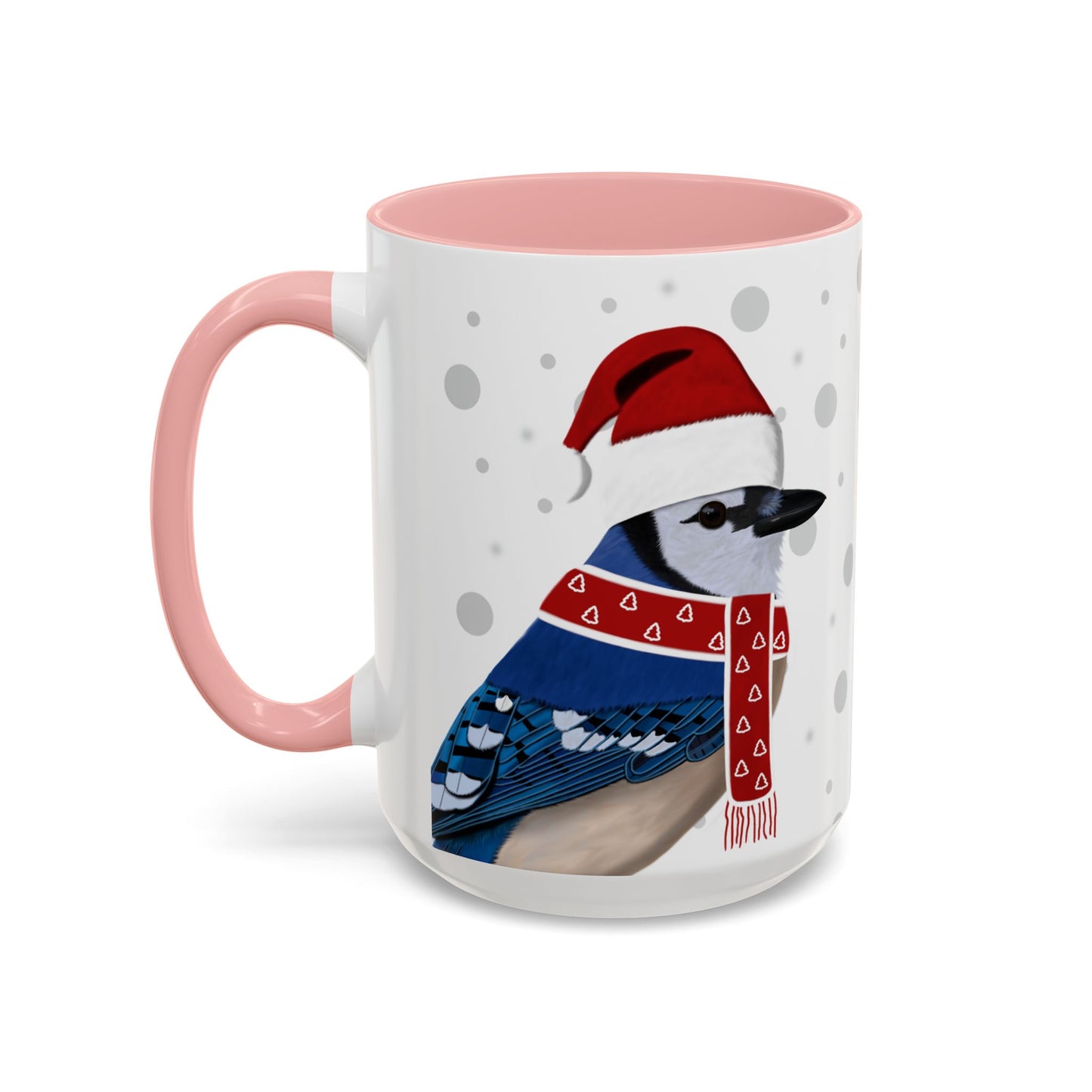 Blue Jay Christmas Bird Coffee Mug