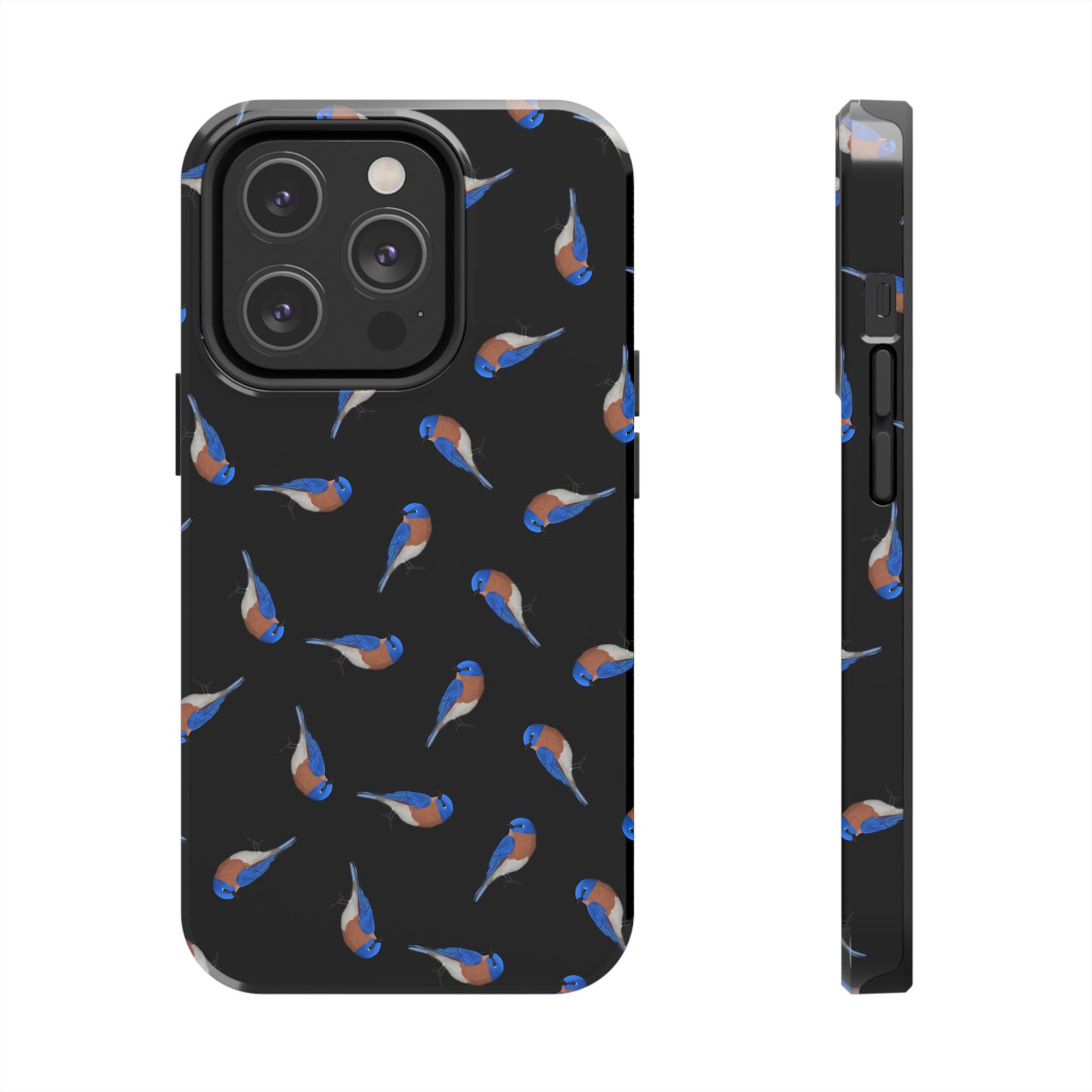 Bluebird iPhone Case Black – Premium Tough Phone Cover for Bird Lovers