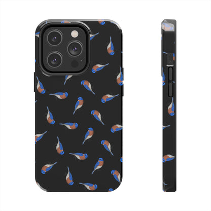 Bluebird iPhone Case Black – Premium Tough Phone Cover for Bird Lovers