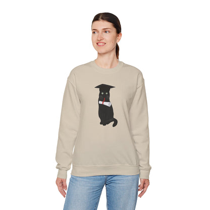 Black Cat Graduate Cat Lover Graduation Sweatshirt