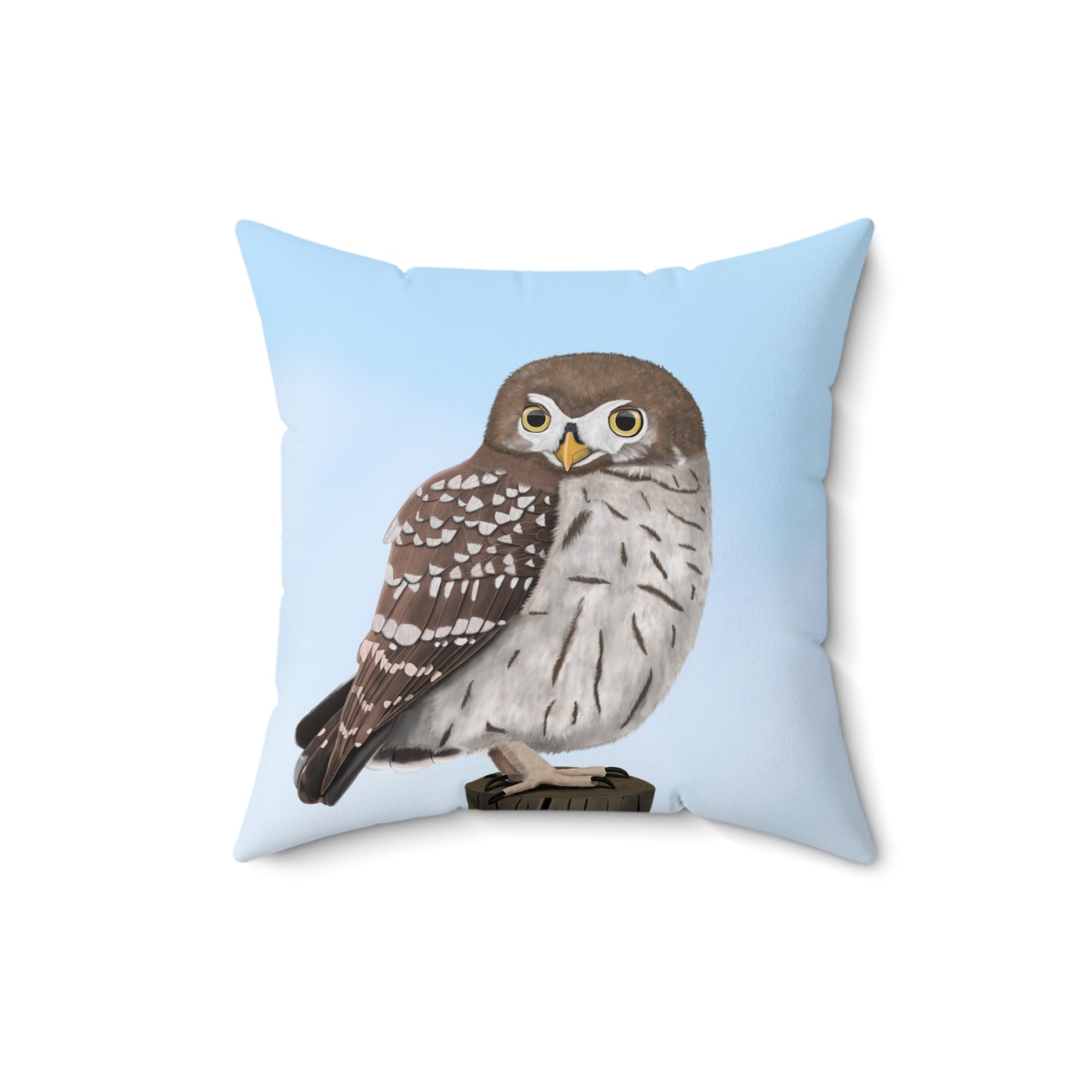 Owl Birdlover Bird Throw Pillow 16"x16"