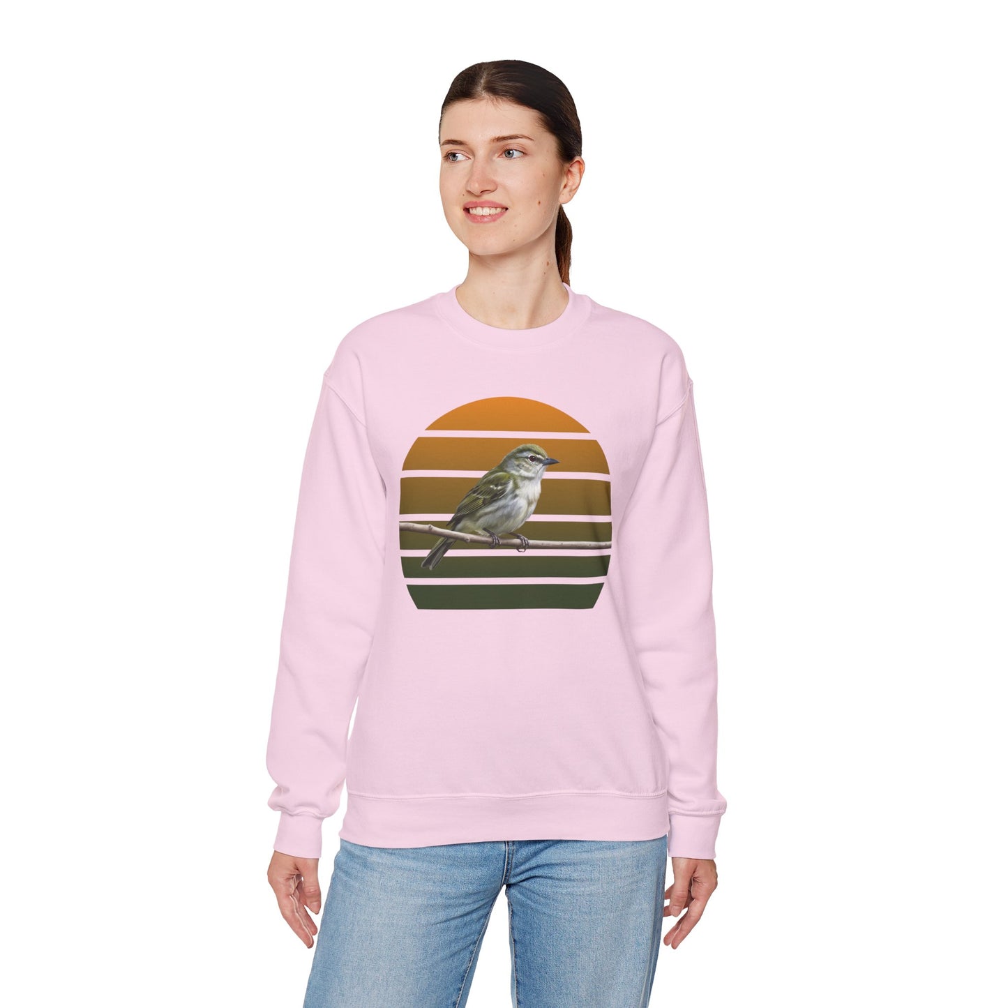Red-Eyed Vireo Sweatshirt | Songbird Crewneck | Unique Birder Gift | Unisex Wildlife Pullover