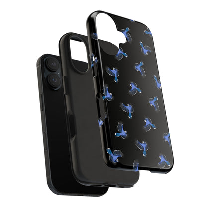 Blue Jay iPhone Case Black – Premium Tough Phone Cover for Bird Lovers