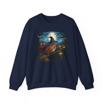 American Robin Halloween Bird Sweatshirt - Spooky Halloween Costume for Bird Lovers