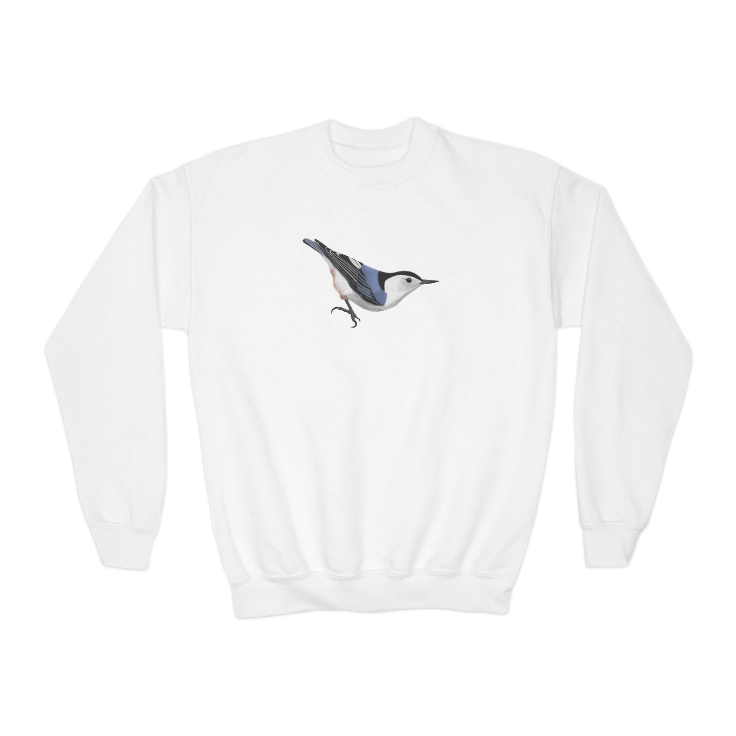 Nuthatch Bird Birdwatching Youth Crewneck Sweatshirt