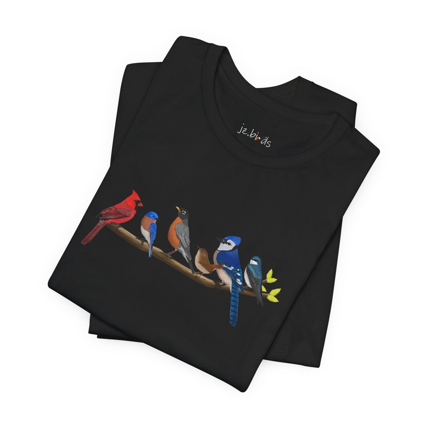 Birds on a Branch T-Shirt Bluebird Cardinal Blue Jay Bird Watcher Bird Lover