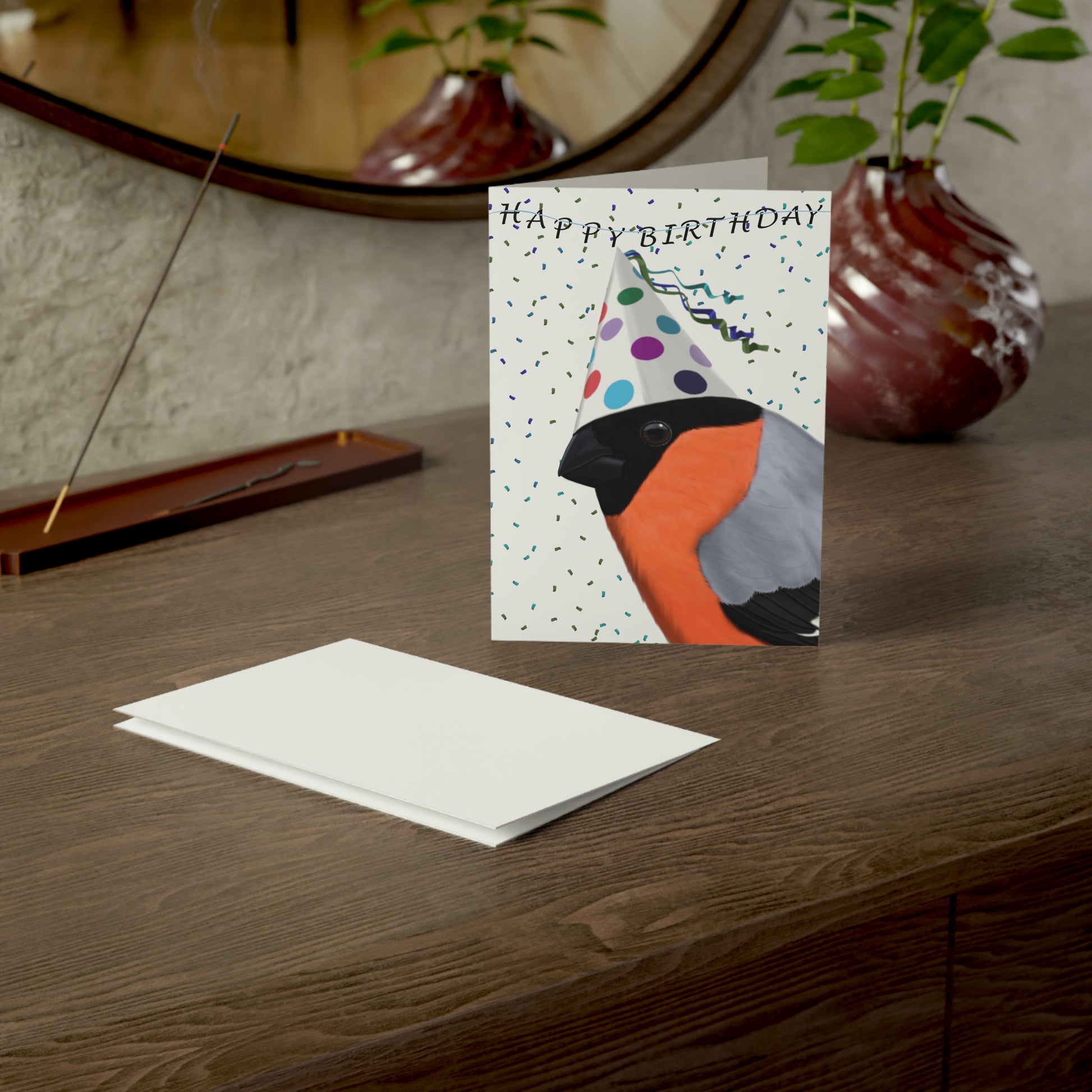 Finch Birthday Cards – bird card, greeting
