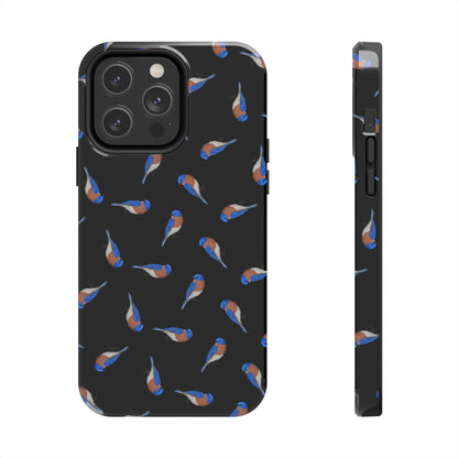 Bluebird iPhone Case Black – Premium Tough Phone Cover for Bird Lovers