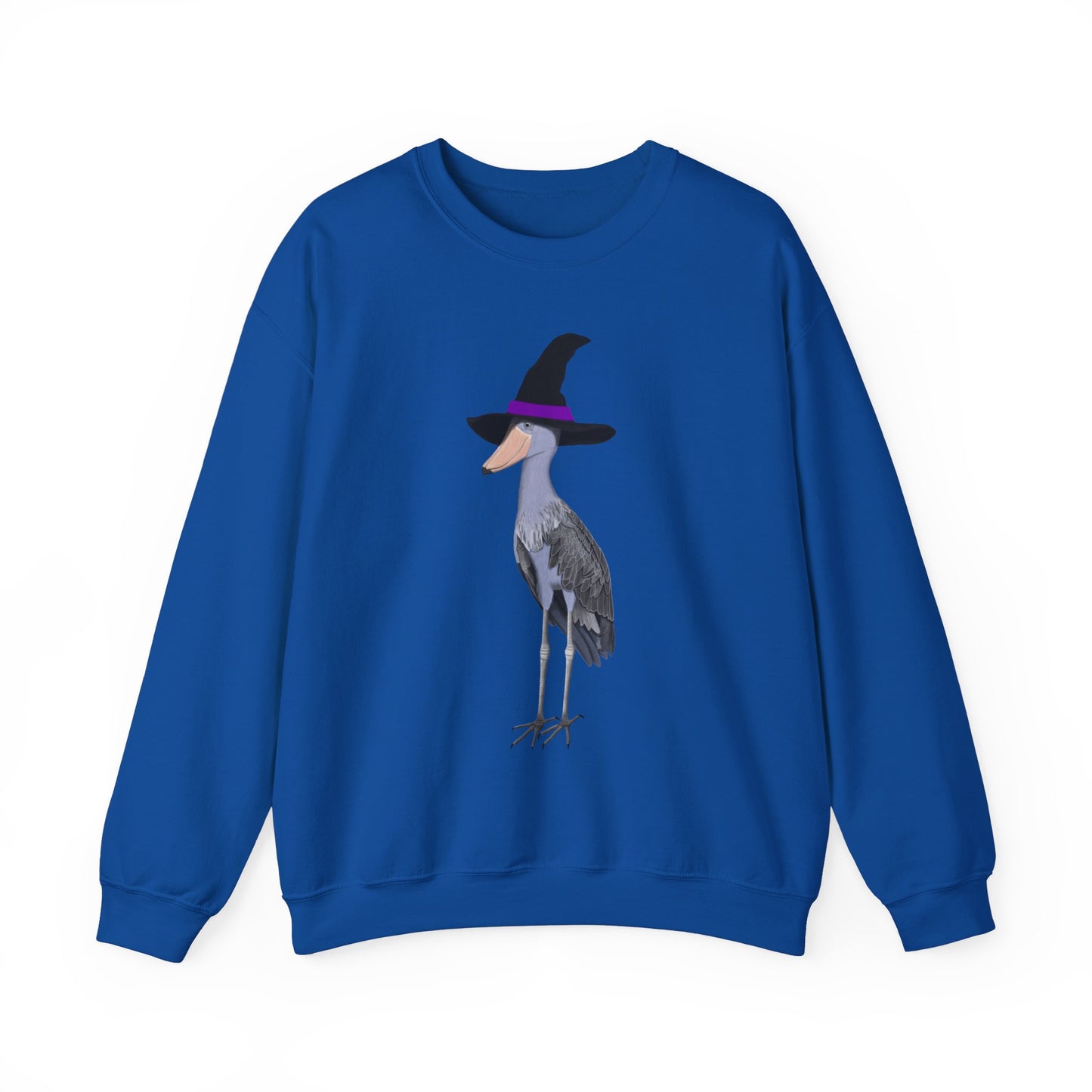 Shoebill Halloween Witch Birdwatcher Biologist Bird Sweatshirt