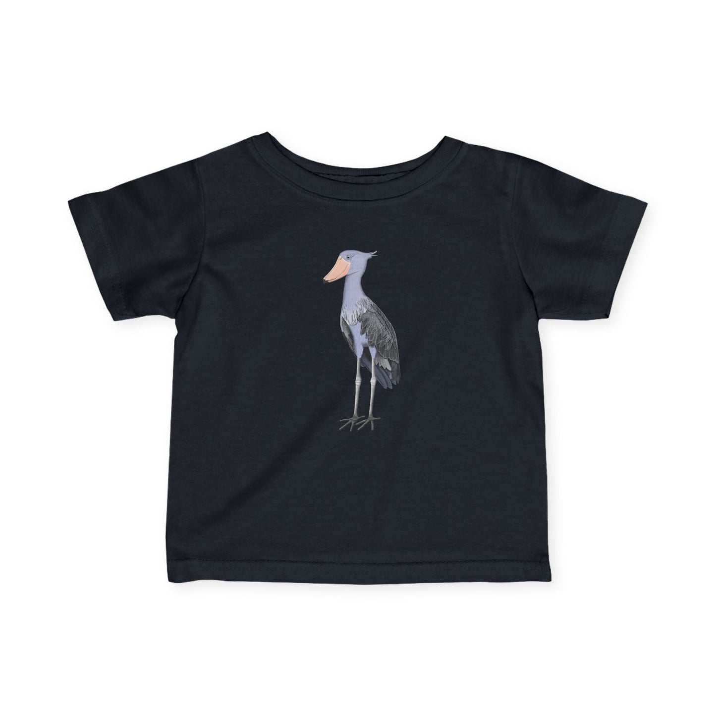 Süßes Schuhschnabel Vogel Tiermotiv T-Shirt für Babys und Kleinkinder