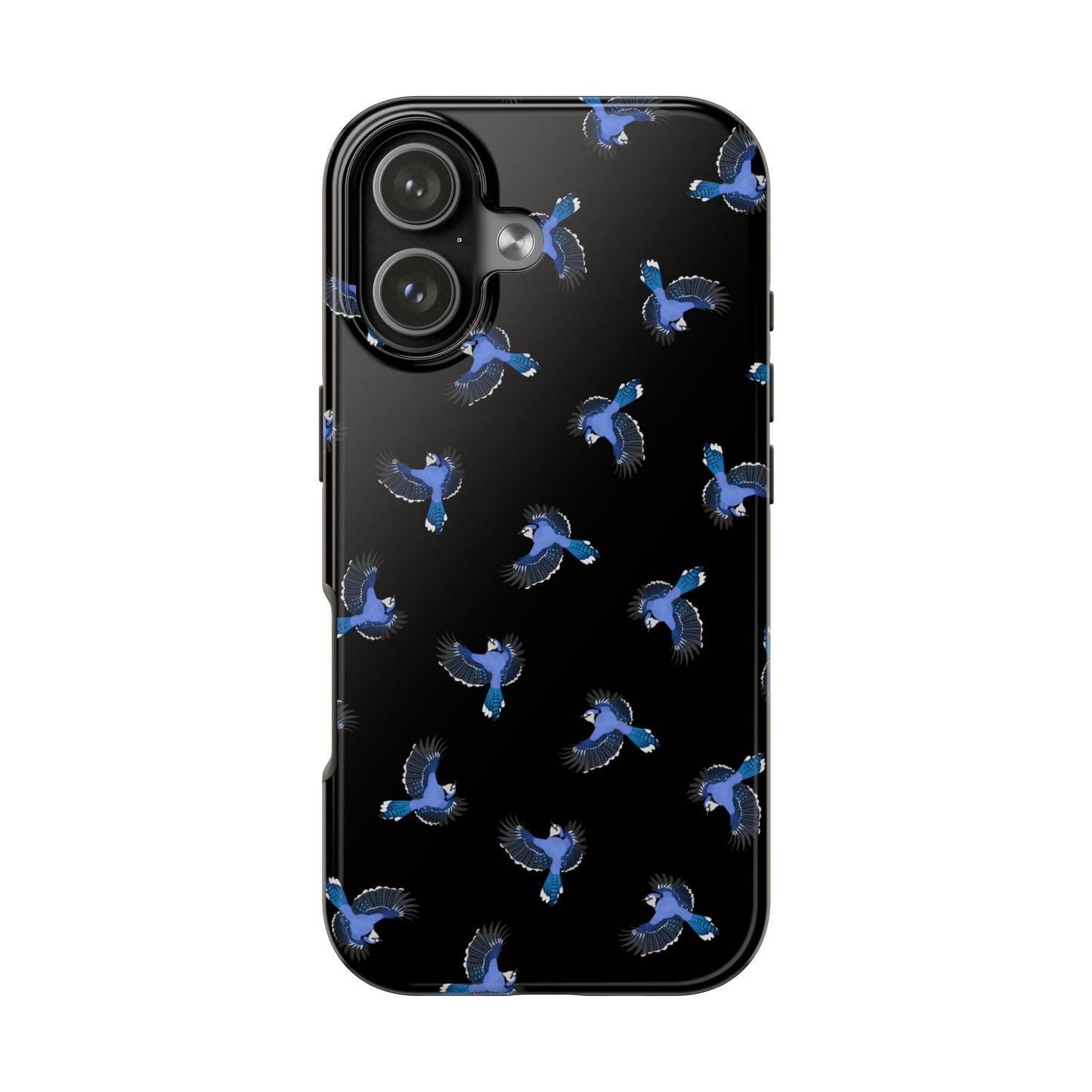 Blue Jay iPhone Case Black – Premium Tough Phone Cover for Bird Lovers