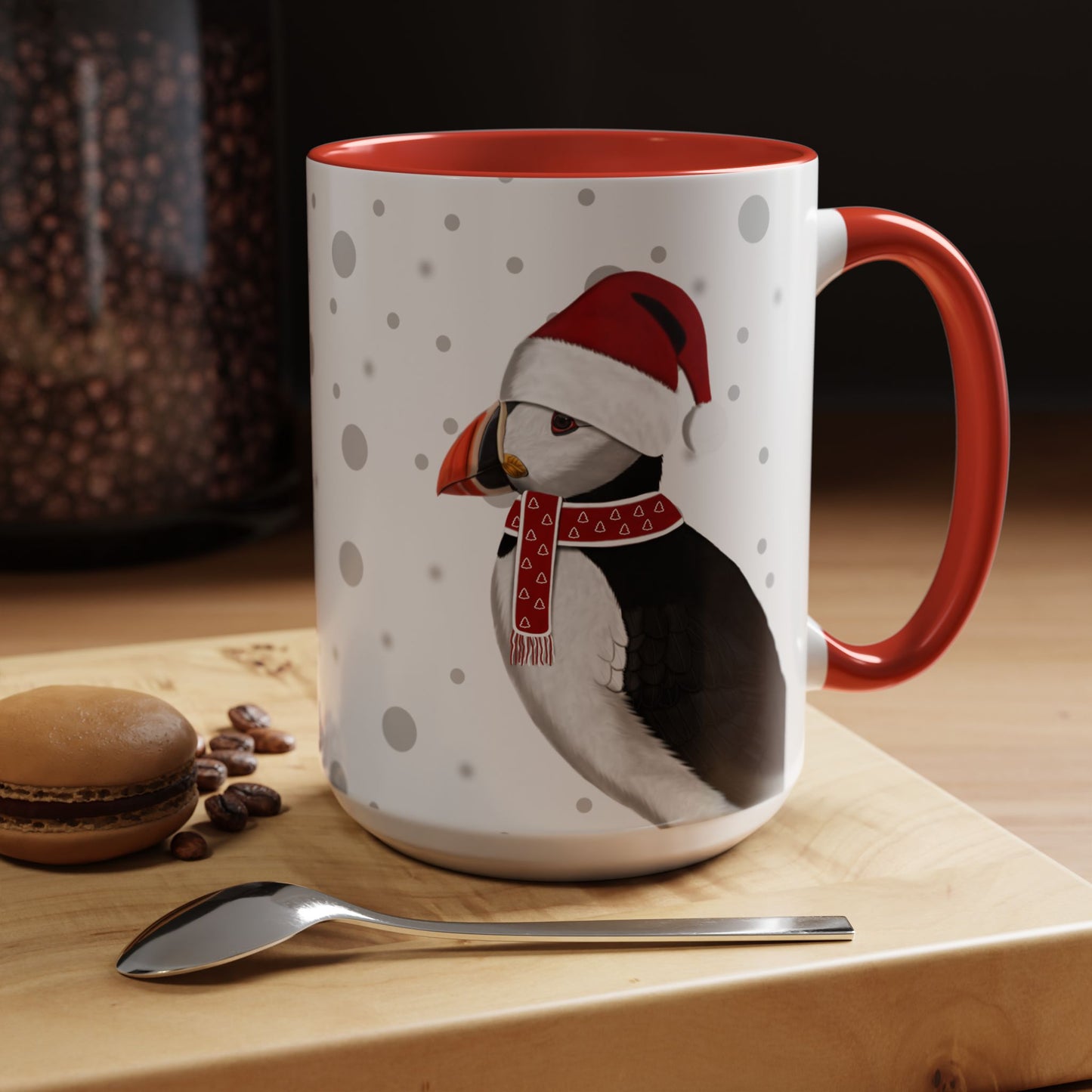 Puffin Christmas Bird Coffee Mug