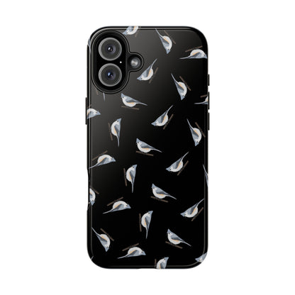 Tufted Titmouse iPhone Case Black – Premium Tough Phone Cover for Bird Lovers