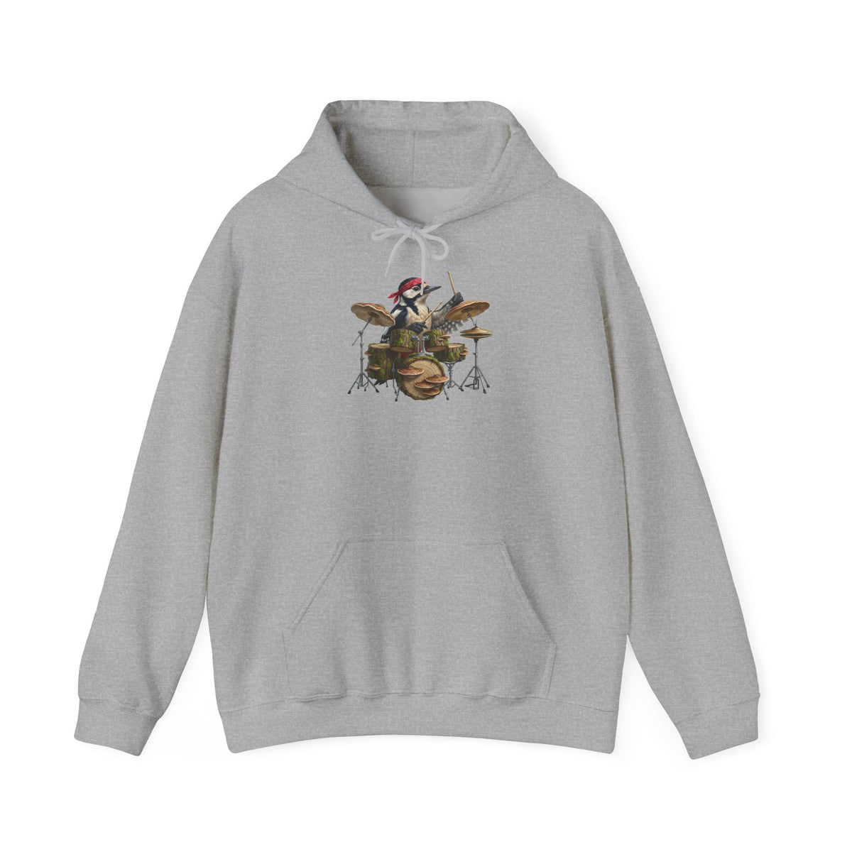 Specht Schlagzeuger Hoodie – Lustiger Kapuzenpullover für Drummer & Vogelfreunde
