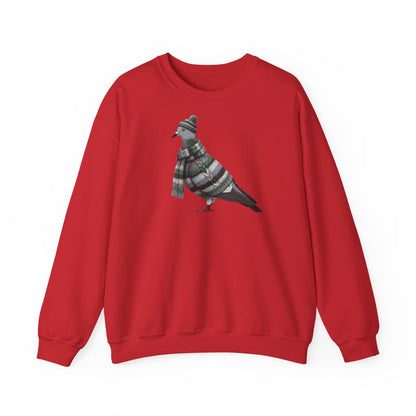 Taube in Strick Weihnachts-Sweatshirt | Unisex Vogel Sweater für Vogelfreunde & Vogelbeobachter