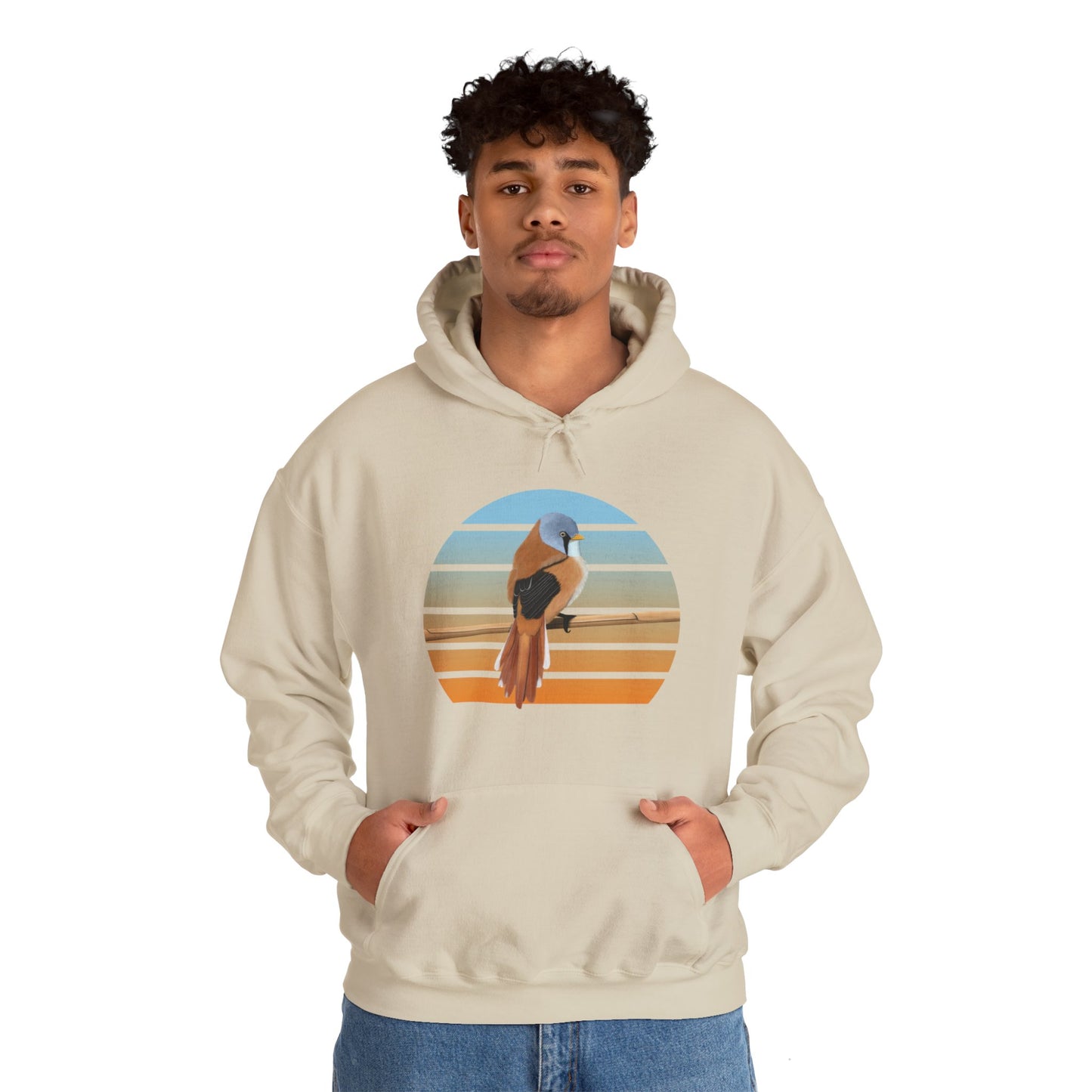 Bearded Reedling Bird Hoodie