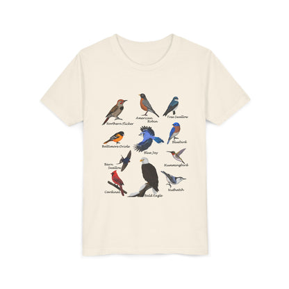 Bald Eagle Blue Jay Cardinal Oriole Hummingbird Birding & Birdwatching Bird Youth T-Shirt